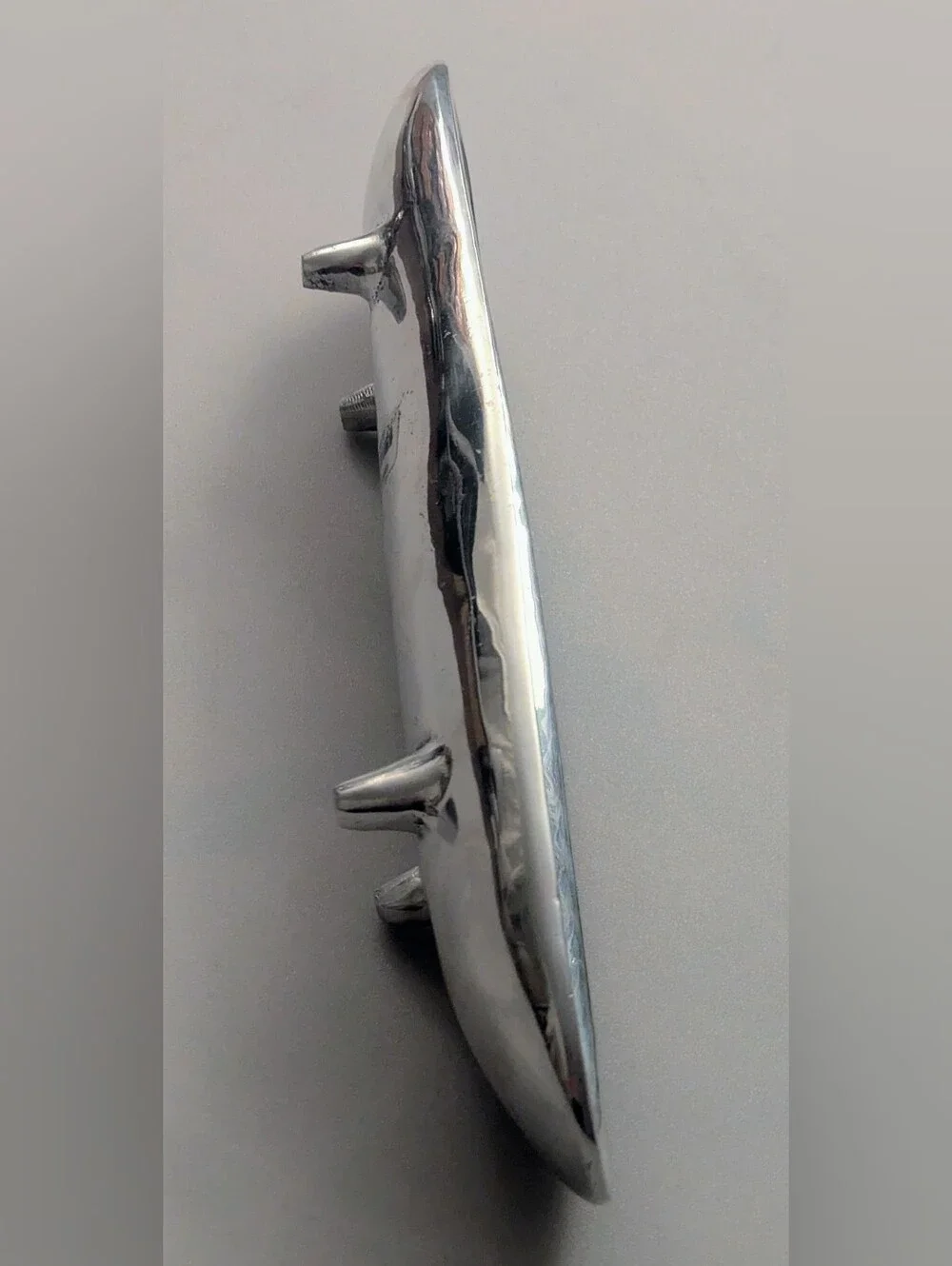 Silver Tone Metal Footed Serving Boat Tray 12.5